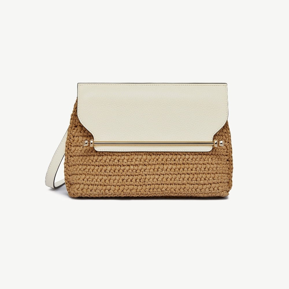 Strathberry Elegant Tan and Cream Women's Bag